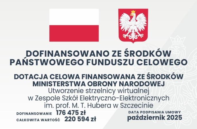 Nowoczesna strzelnica wirtualna w ZSEE TME – stanowiska strzeleckie z ekranami projekcyjnymi
