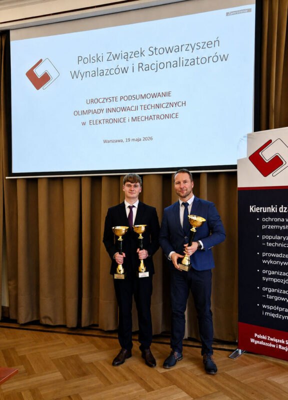 Finaliści Olimpiady Innowacji Technicznych z ZSEE TME prezentują swoje projekty techniczne