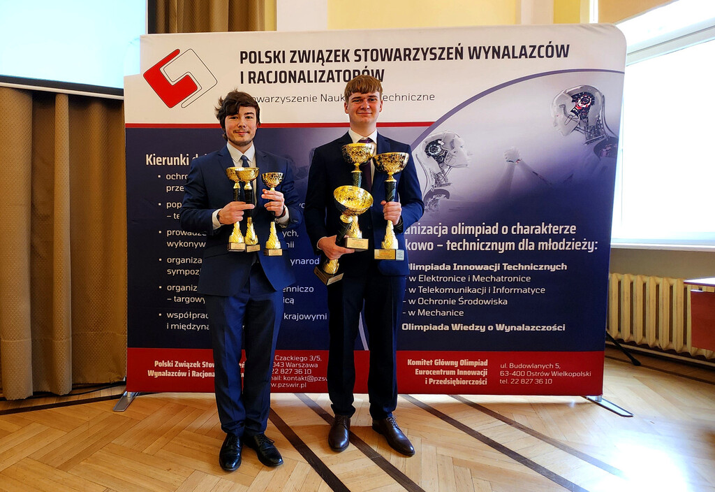 Wręczenie nagród i dyplomów uczniom ZSEE TME na Finale Olimpiady Innowacji Technicznych